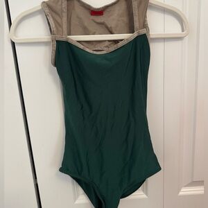 Yumiko Green and Tan Leotard